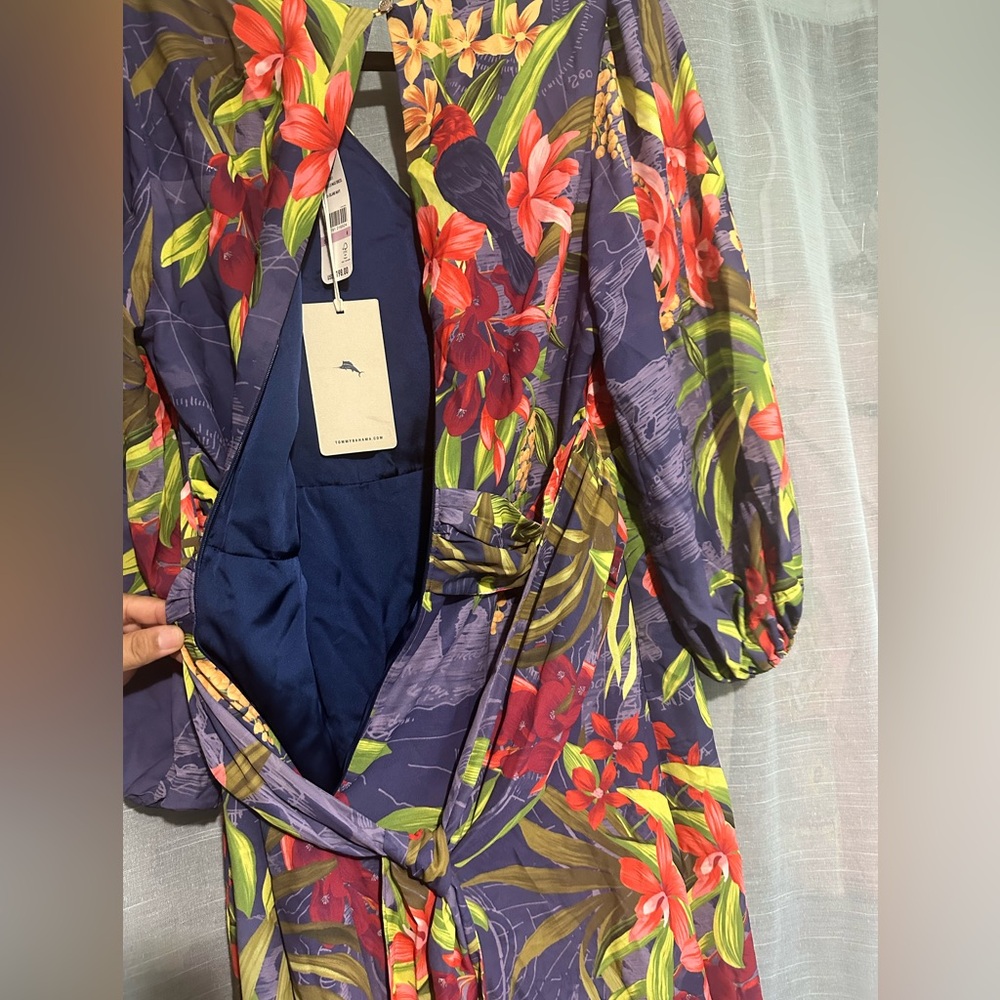 Tommy Bahama || NWT || Villa Views Long Sleeve Maxi Dress - Picture 5 of 9